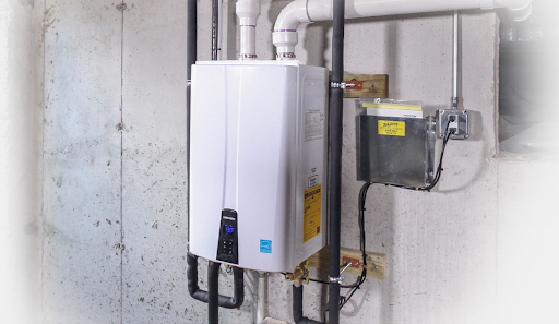 Tankless water heater from Navien