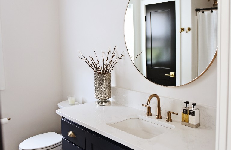 Bathroom remodel done by Watters Plumbing