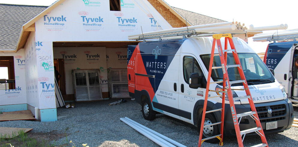 Watters Plumbing on site